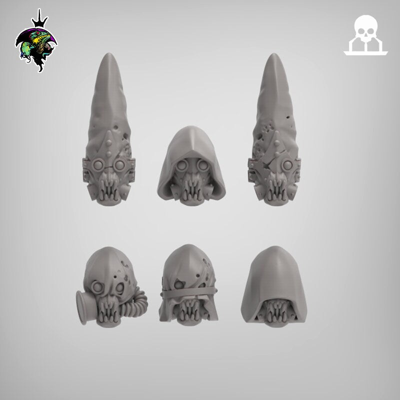 Heretic Heads Set - Reptilian Overlords (Custom Order) - product image