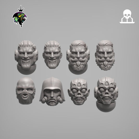 Assorted Heads Set - Reptilian Overlords (Custom Order)