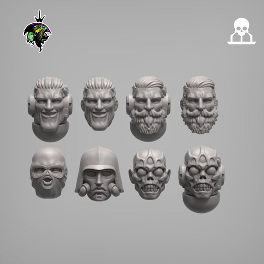 Assorted Heads Set Reptilian Overlords (Custom Order) - product image