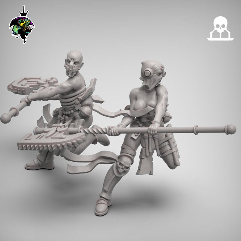 Choppy Zealots Squad x10 Reptilian Overlords (Custom Order) - product image 5 of 6