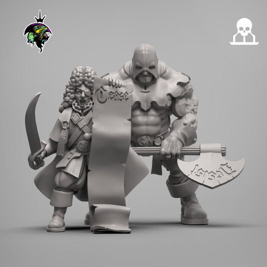 Fantasy - Ghoulrich and Wurstshire - Reptilian Overlords (Custom Order)