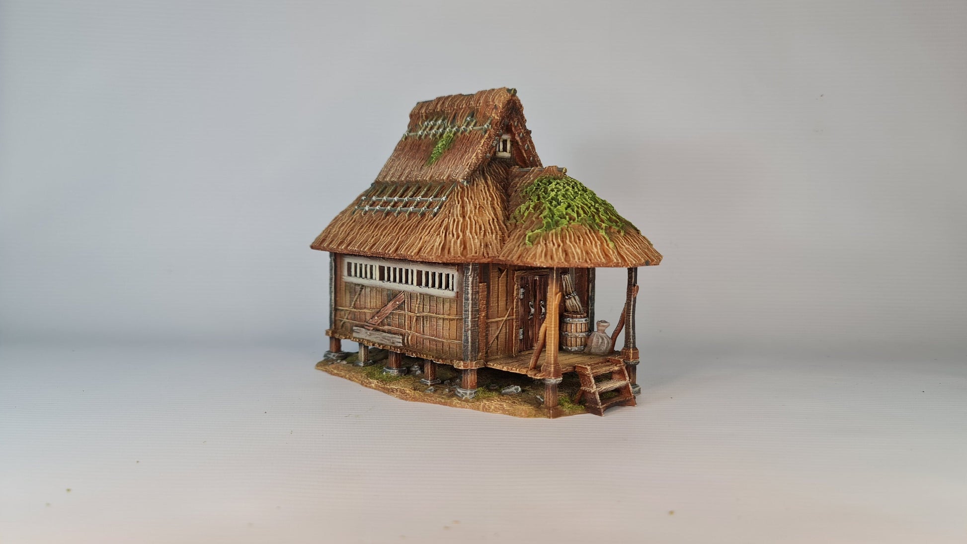 Nippon Saga Farm House One - Wargaming Terrain 28mm - Printed on FDM Bambu Lab X1 Carbon (Custom Order) - product image 2 of 10