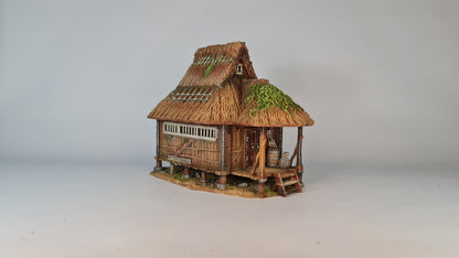 Nippon Saga Farm House One - Wargaming Terrain 28mm - Printed on FDM Bambu Lab X1 Carbon (Custom Order) - product image 2 of 10