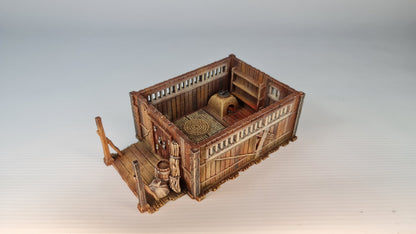 Nippon Saga Farm House One - Wargaming Terrain 28mm - Printed on FDM Bambu Lab X1 Carbon (Custom Order) - product image 4 of 10