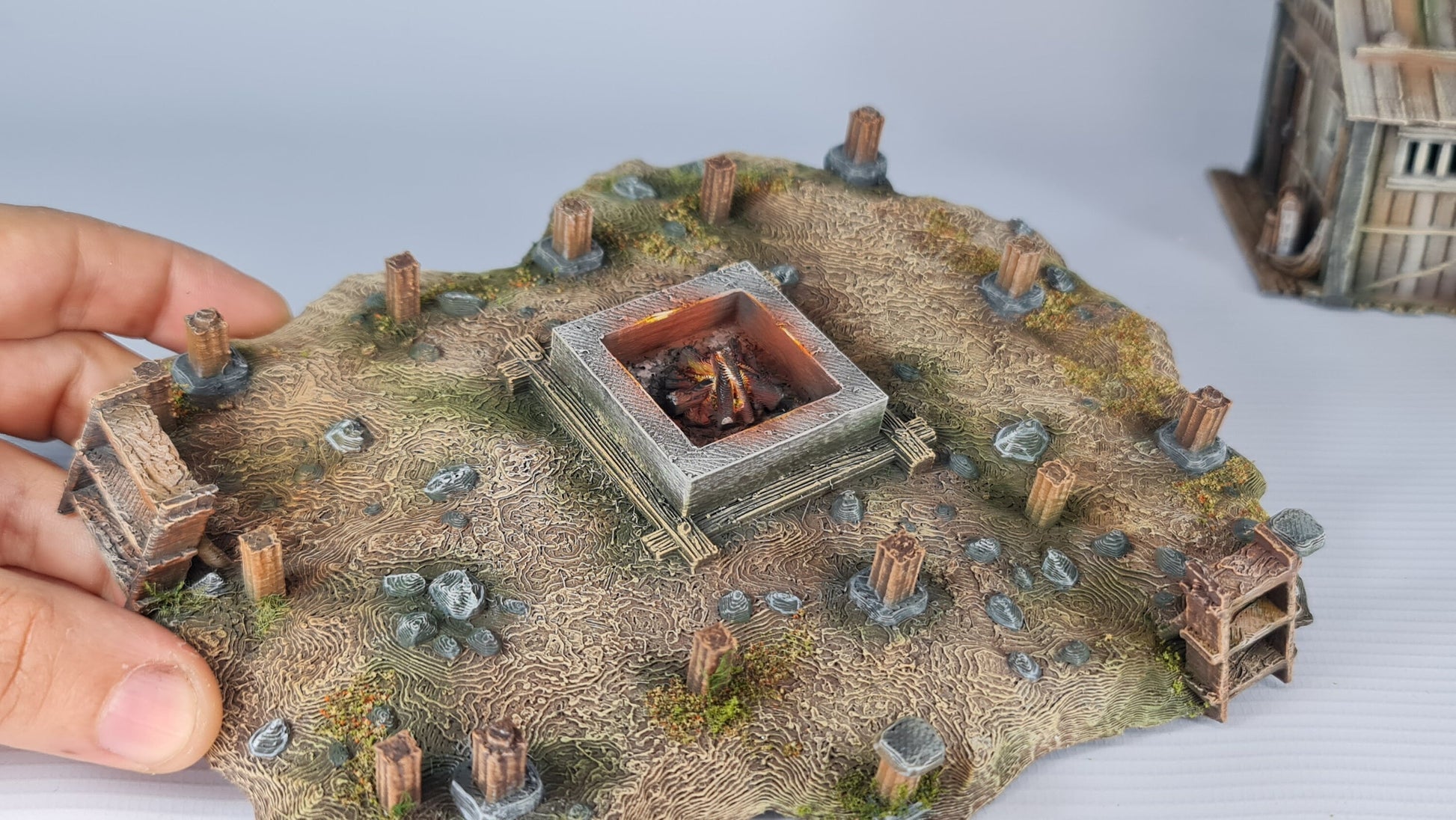 Nippon Saga Farm House Two - Wargaming Terrain 28mm - Printed on FDM Bambu Lab X1 Carbon (Custom Order) - product image 6 of 10