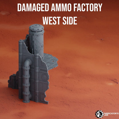 Damaged Ammo Factory Wargaming Terrain 28mm - Printed on FDM Bambu Lab X1 Carbon (Custom Order) - product image 3 of 4