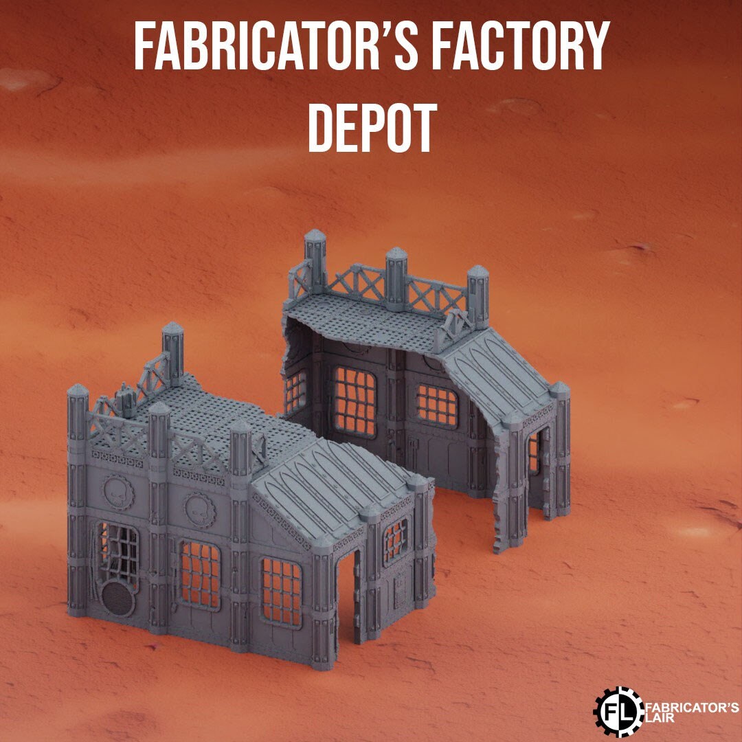 Fabricator's Factory Wargaming Terrain 28mm - Printed on FDM Bambu Lab X1 Carbon (Custom Order) - product image 9 of 10
