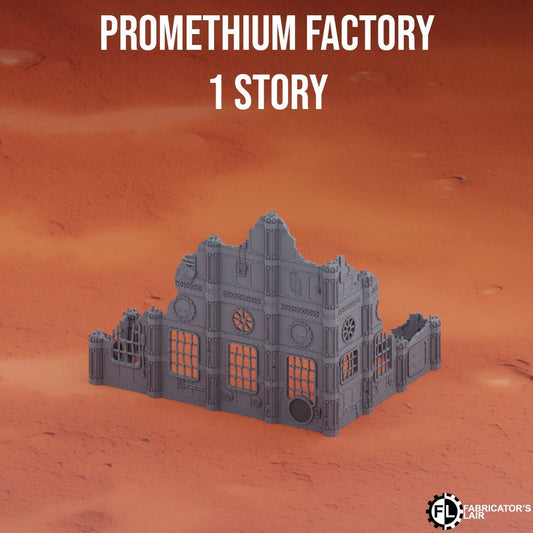 Promethium Factory Wargaming Terrain 28mm - Printed on FDM Bambu Lab X1 Carbon (Custom Order) - product image 2 of 7