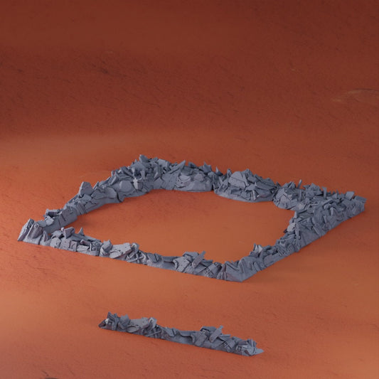 Rubble Pile Wargaming Terrain 28mm - Printed on FDM Bambu Lab X1 Carbon (Custom Order) - product image 1 of 2