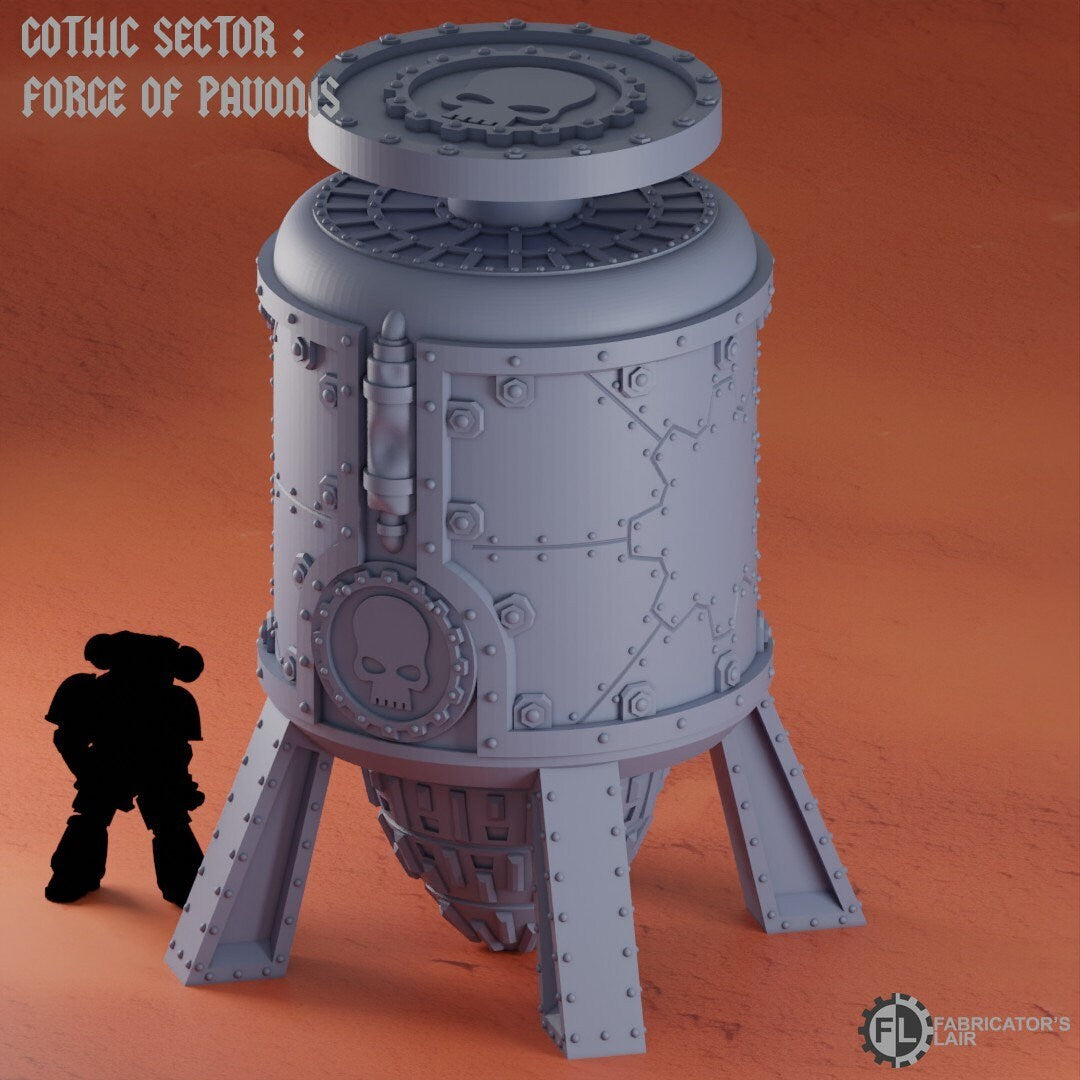 Industrial Machinery Wargaming Terrain 28mm - Printed on FDM Bambu Lab X1 Carbon (Custom Order) - product image 3 of 4