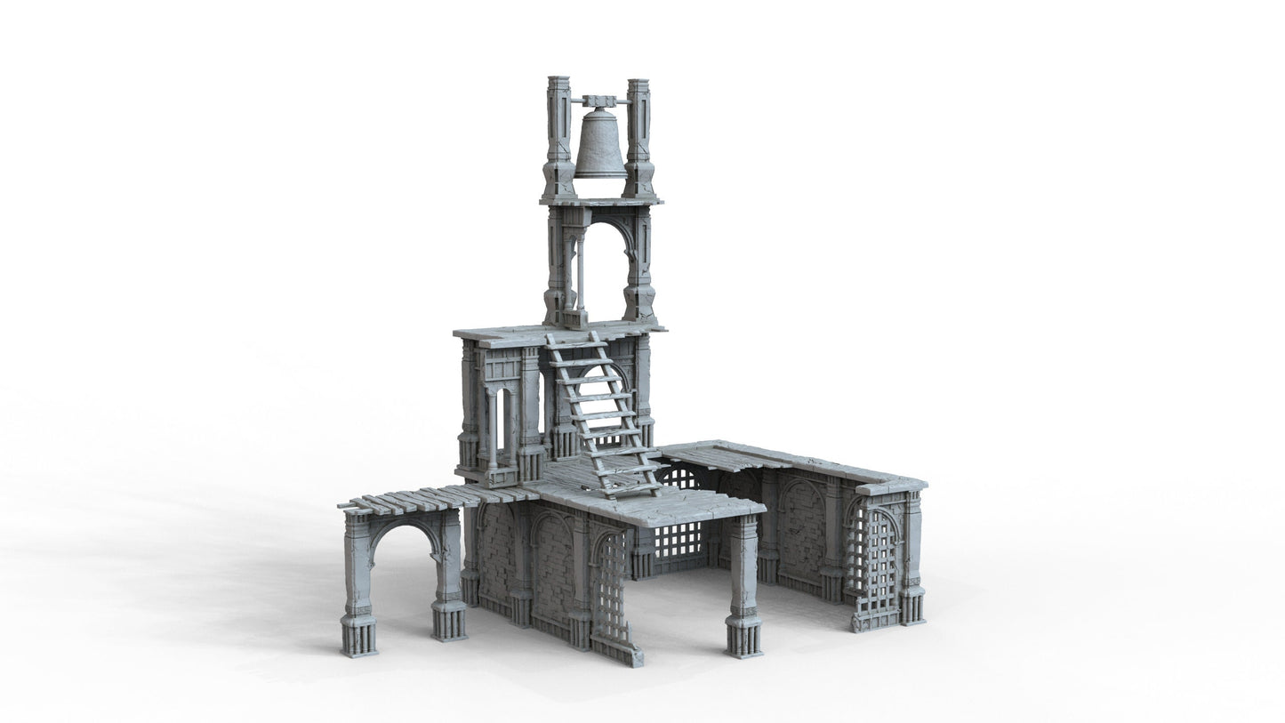 Gothic Ruins Set 1 Wargaming Terrain 28mm - Printed on FDM Bambu Lab X1 Carbon (Custom Order) - product image 1 of 6