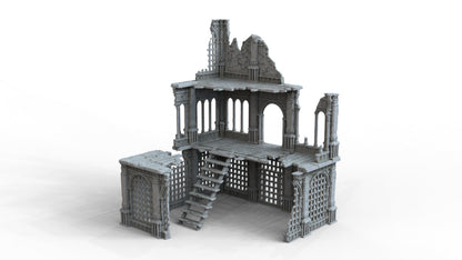 Gothic Ruins Set 2 Wargaming Terrain 28mm - Printed on FDM Bambu Lab X1 Carbon (Custom Order) - product image 1 of 6