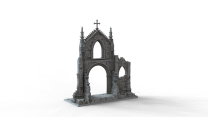 Gothic Ruins Set 3 Wargaming Terrain 28mm - Printed on FDM Bambu Lab X1 Carbon (Custom Order) - product image 4 of 5
