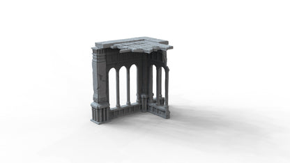 Gothic Ruins Set 5 Wargaming Terrain 28mm - Printed on FDM Bambu Lab X1 Carbon (Custom Order) - product image 3 of 7