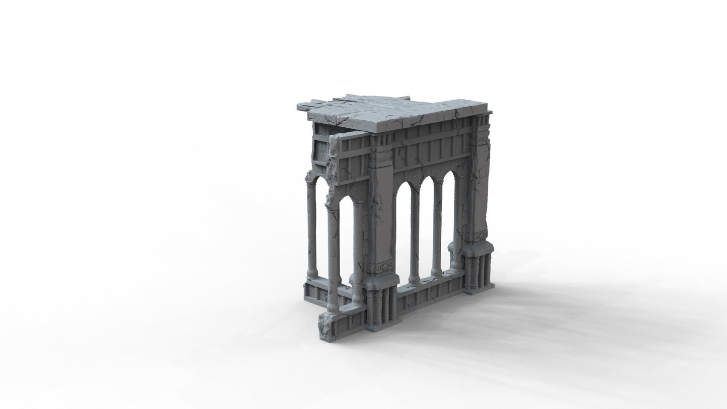 Gothic Ruins Set 5 Wargaming Terrain 28mm - Printed on FDM Bambu Lab X1 Carbon (Custom Order) - product image 5 of 7