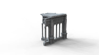 Gothic Ruins Set 5 Wargaming Terrain 28mm - Printed on FDM Bambu Lab X1 Carbon (Custom Order) - product image 5 of 7