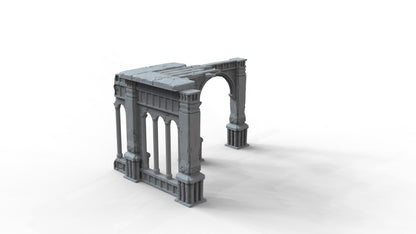 Gothic Ruins Set 6 Wargaming Terrain 28mm - Printed on FDM Bambu Lab X1 Carbon (Custom Order) - product image 3 of 6