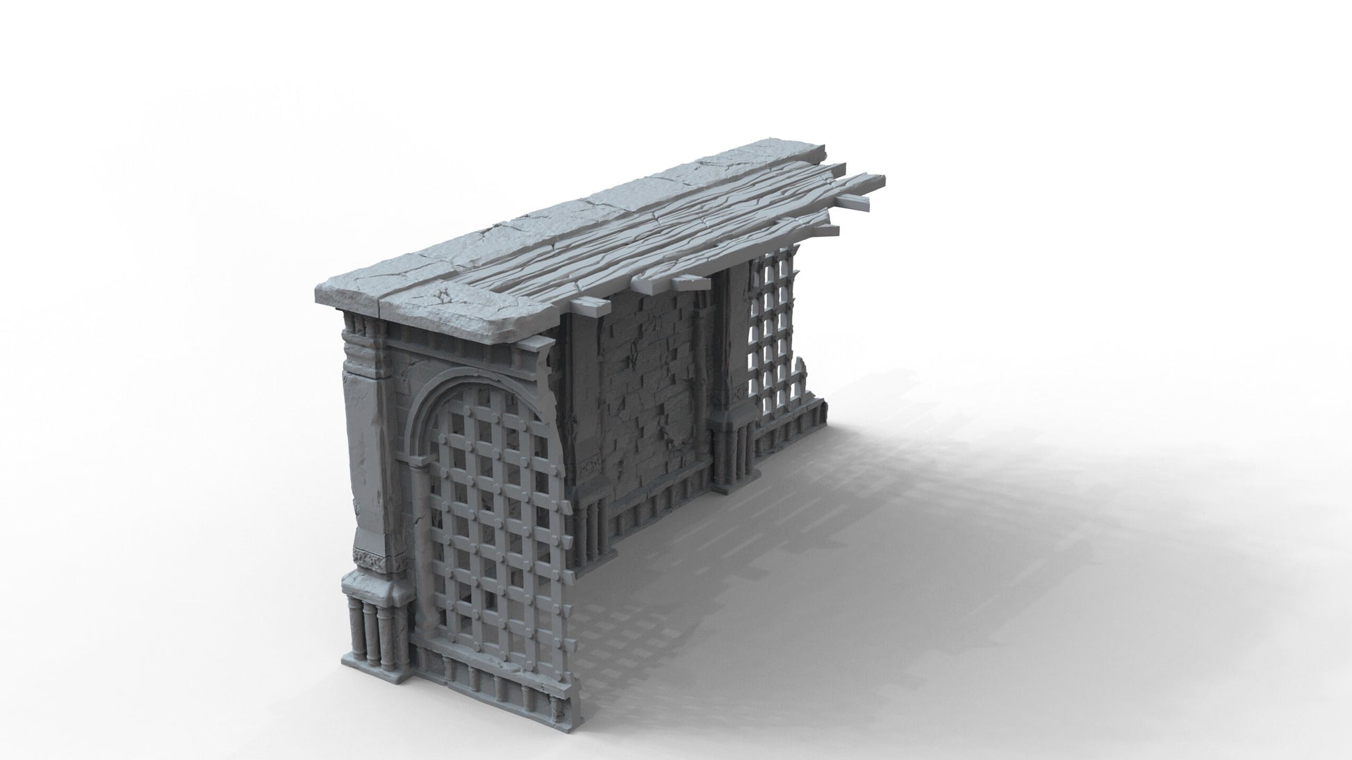 Gothic Ruins Set 7 Wargaming Terrain 28mm - Printed on FDM Bambu Lab X1 Carbon (Custom Order) - product image 5 of 6