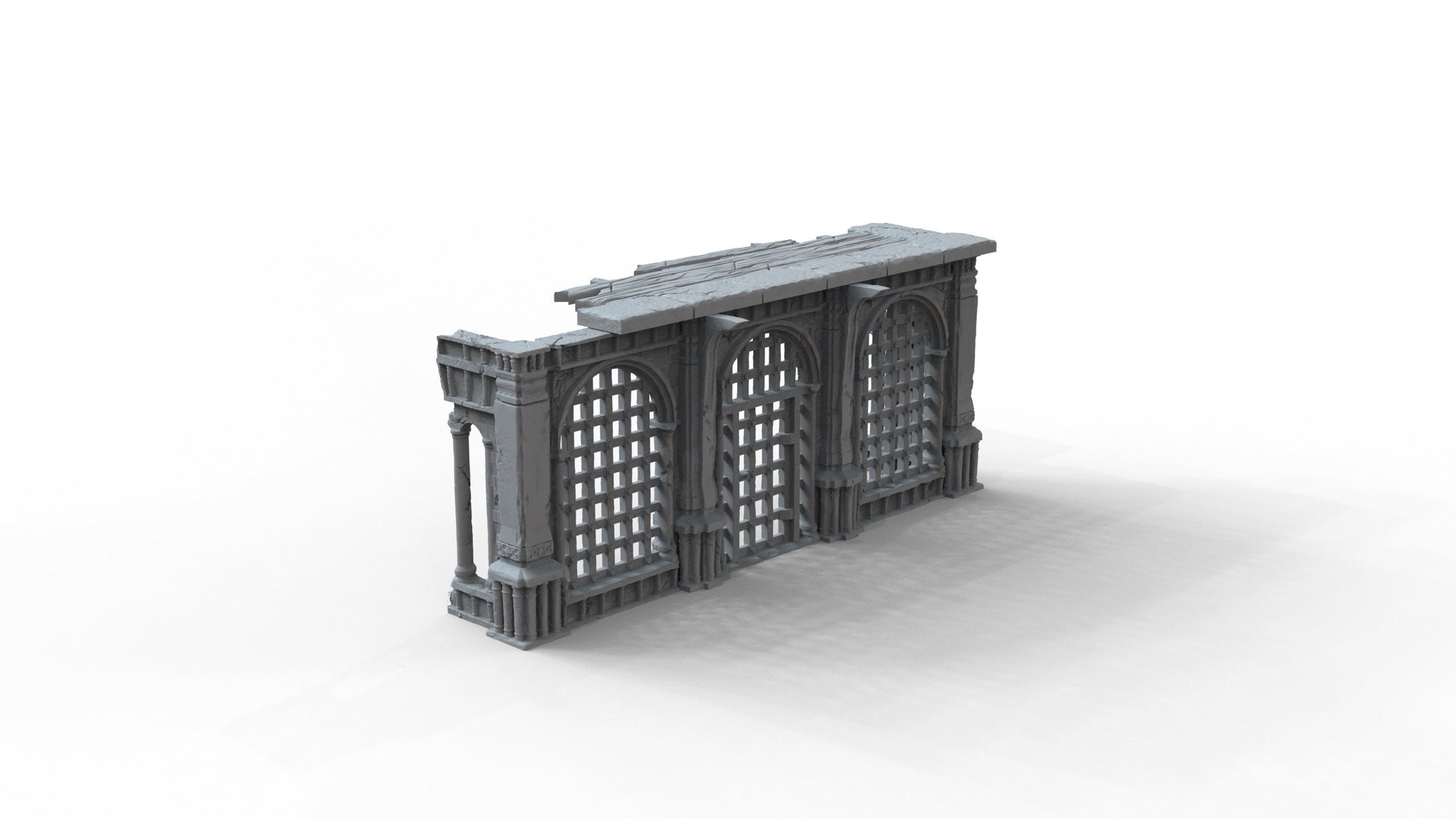 Gothic Ruins Set 8 Wargaming Terrain 28mm - Printed on FDM Bambu Lab X1 Carbon (Custom Order) - product image 1 of 6