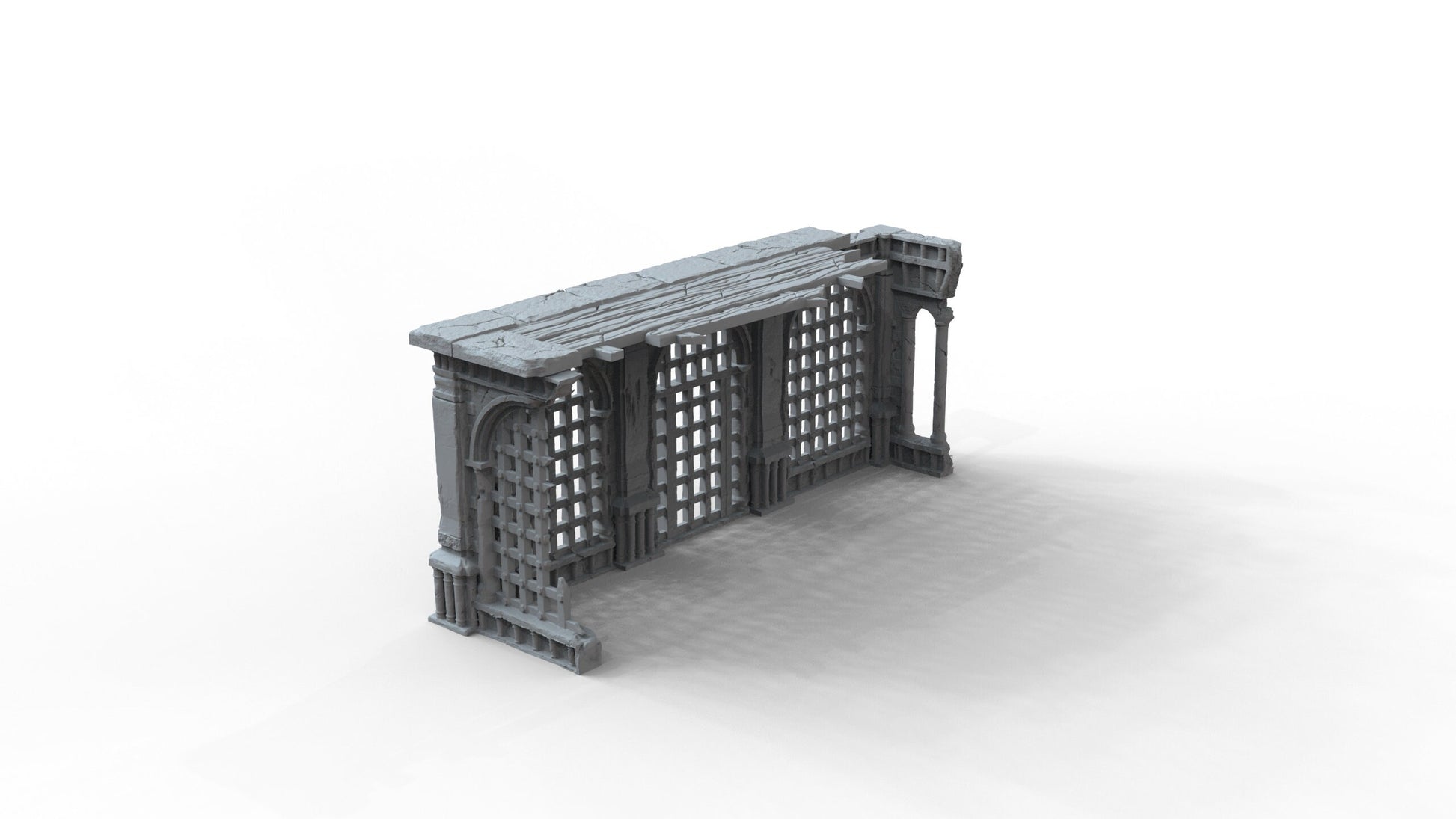 Gothic Ruins Set 8 Wargaming Terrain 28mm - Printed on FDM Bambu Lab X1 Carbon (Custom Order) - product image 4 of 6