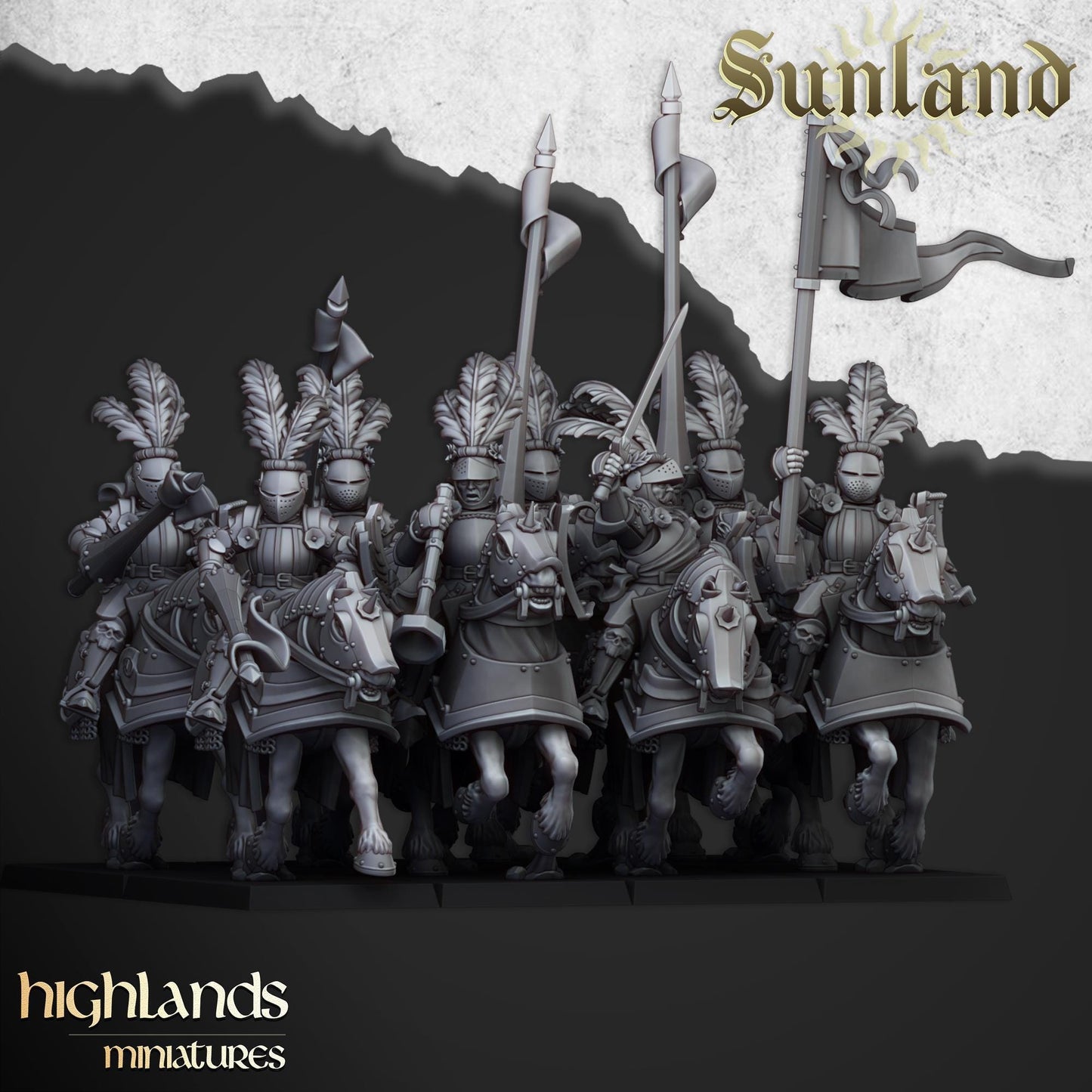 Highland Miniatures Sunland Cavalry - Fantasy / D&D (Custom Order) - product image 3 of 4