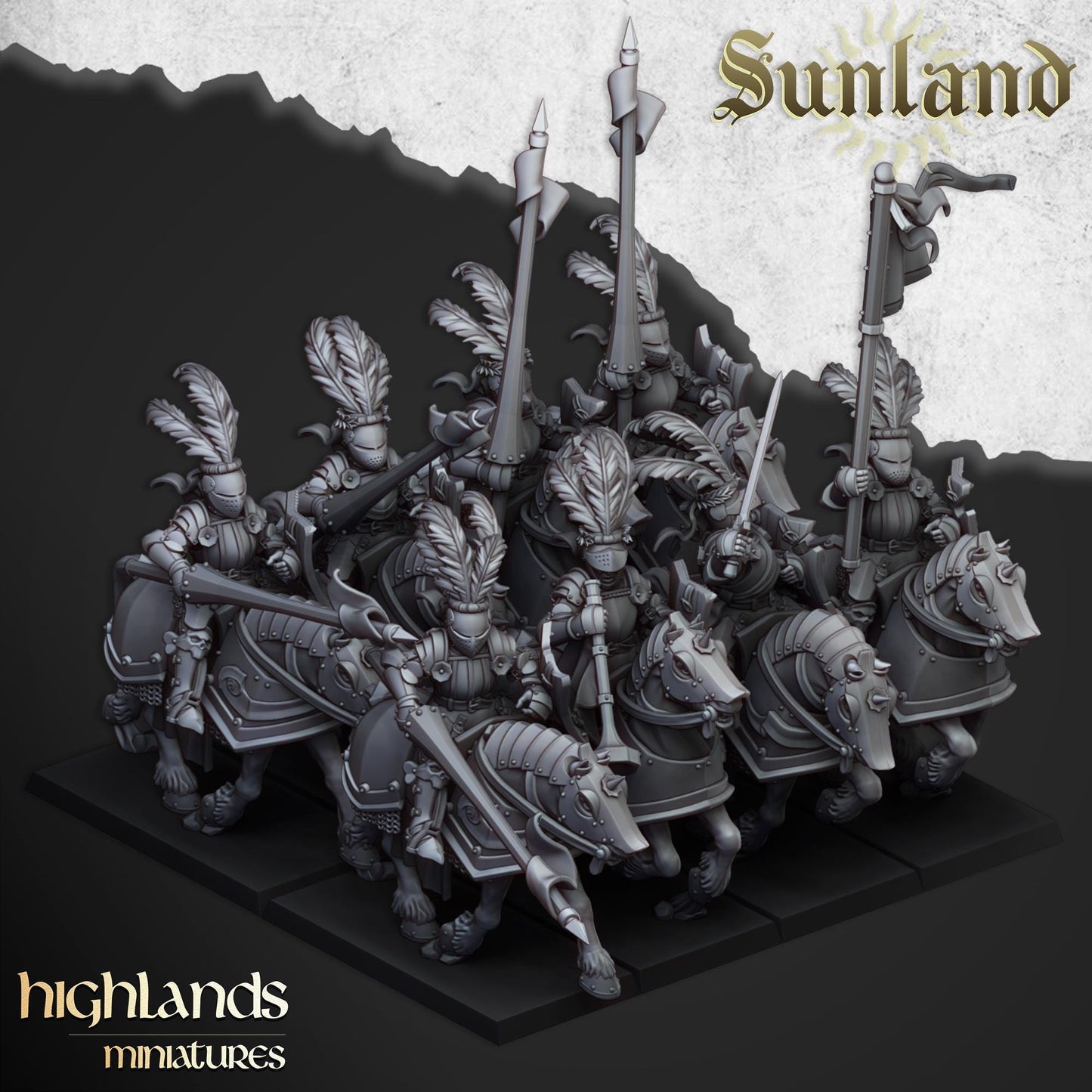Highland Miniatures Sunland Cavalry - Fantasy / D&D (Custom Order) - product image 4 of 4