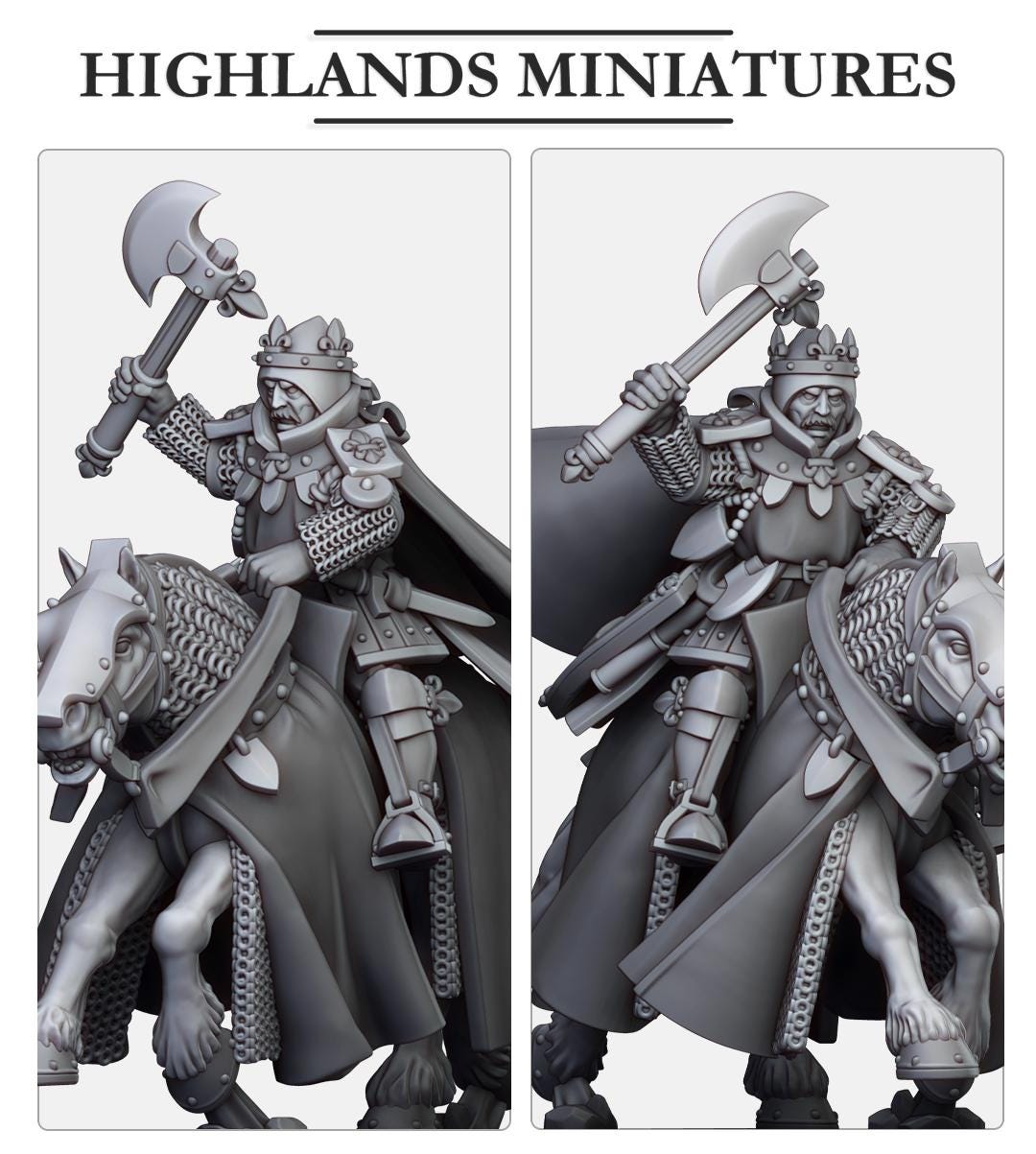 Highland Miniatures Sir Robert, Duke of Gallia - Fantasy / D&D (Custom Order) - product image