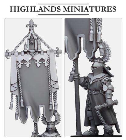 Highland Miniatures Gallia Battle Standard Bearers - Fantasy / D&D (Custom Order) - product image 2 of 4