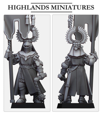Highland Miniatures Gallia Battle Standard Bearers - Fantasy / D&D (Custom Order) - product image 1 of 4