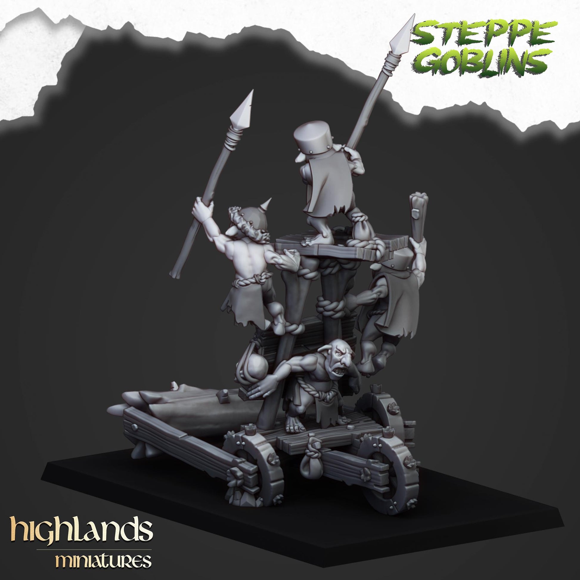 Highland Miniatures Steppe Goblors Roller - Fantasy / D&D (Custom Order) - product image 3 of 3