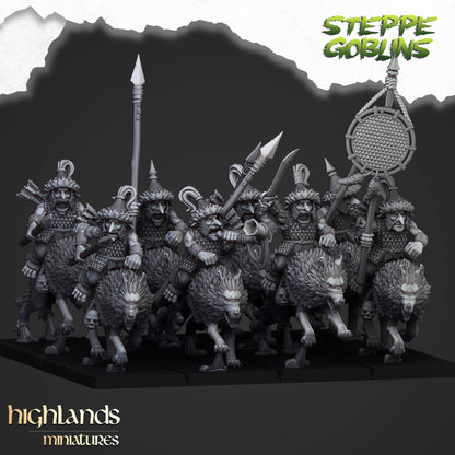 Highland Miniatures Mounted Steppe Goblins - Fantasy / D&D (Custom Order) - product image 1 of 2