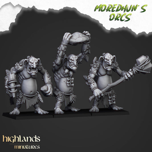 Highland Miniatures Cave Trolls x3 - Fantasy / D&D (Custom Order) - product image