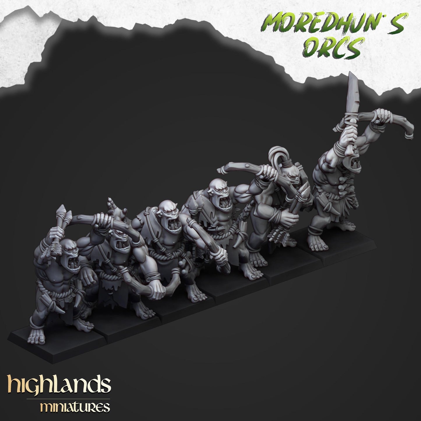 Highland Miniatures Cave Orcs - Fantasy / D&D (Custom Order) - product image 2 of 2