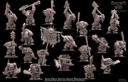Avatars of War Iron Orcs Great Weapons Regiment - Fantasy / D&D (Custom Order) - product image 1 of 5