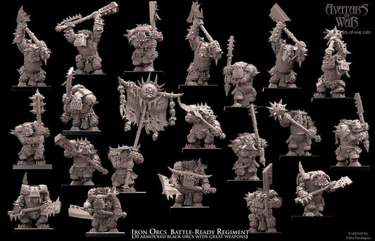 Avatars of War Iron Orcs Great Weapons Regiment - Fantasy / D&D (Custom Order) - product image 1 of 5
