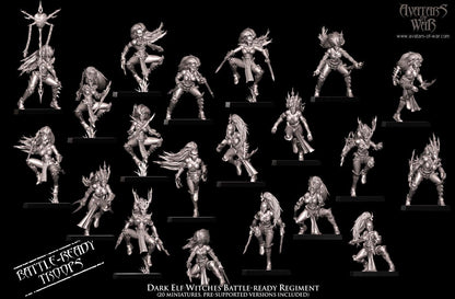 Avatars of War Dark Elf Witches - Fantasy / D&D (Custom Order) - product image 1 of 3