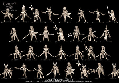 Avatars of War Dark Elf Dread Maidens - Fantasy / D&D (Custom Order) - product image 1 of 6