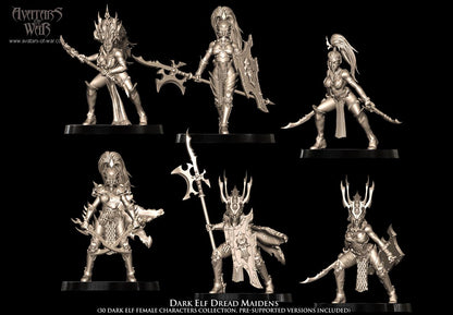 Avatars of War Dark Elf Dread Maidens - Fantasy / D&D (Custom Order) - product image 6 of 6