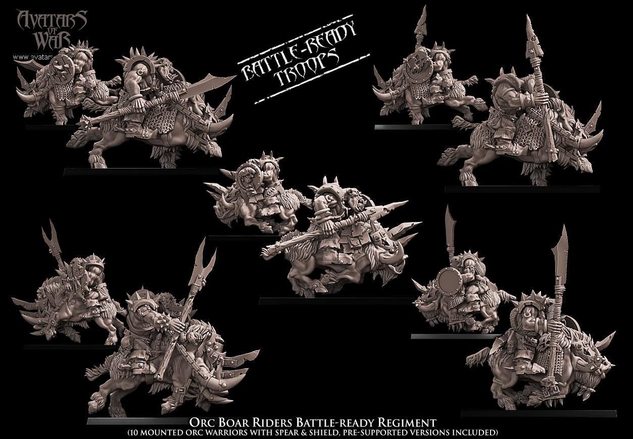 Avatars of War Orc Boar Riders - Fantasy / D&D (Custom Order) - product image 4 of 4