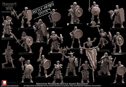 Avatars of War Skeleton Warriors - Fantasy / D&D (Custom Order) - product image 1 of 3