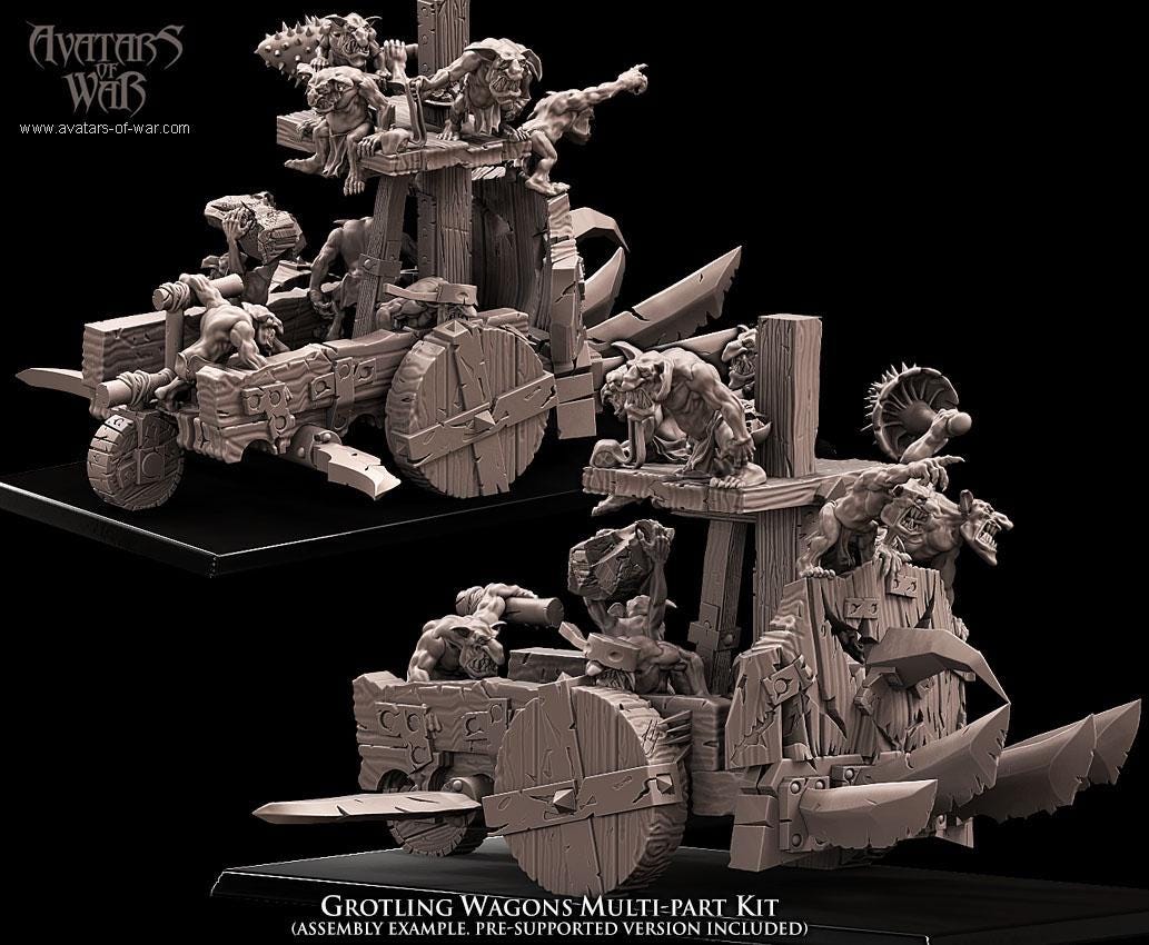 Avatars of War Grotling Battle Wagon - Fantasy / D&D (Custom Order) - product image 5 of 7