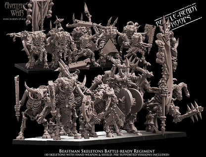 Avatars of War Beastman Skeletons - Fantasy / D&D (Custom Order) - product image 2 of 3