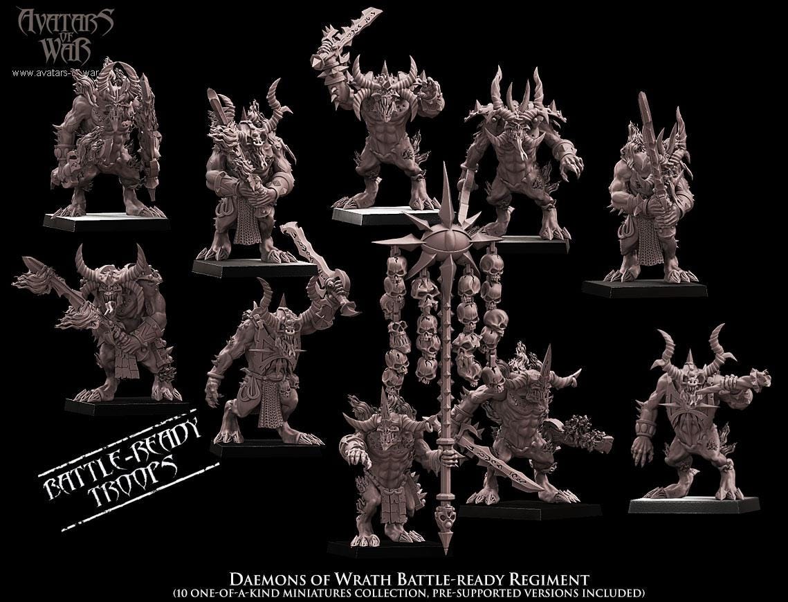 Avatars of War Daemons of Wrath Regiment - Fantasy / D&D (Custom Order) - product image 3 of 3