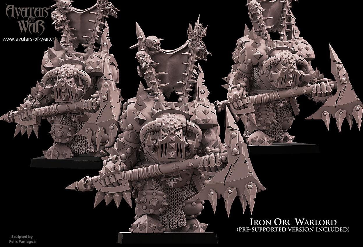 Avatars of War Iron Orc Warlord - Fantasy / D&D (Custom Order) - product image 1 of 3