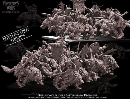 Avatars of War Goblin Wolfriders - Fantasy / D&D (Custom Order) - product image 1 of 4