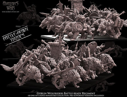 Avatars of War Goblin Wolfriders - Fantasy / D&D (Custom Order) - product image 1 of 4