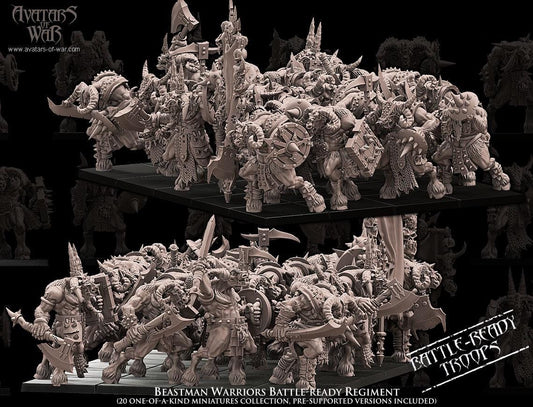 Avatars of War Beastman Warriors - Fantasy / D&D (Custom Order) - product image 2 of 5