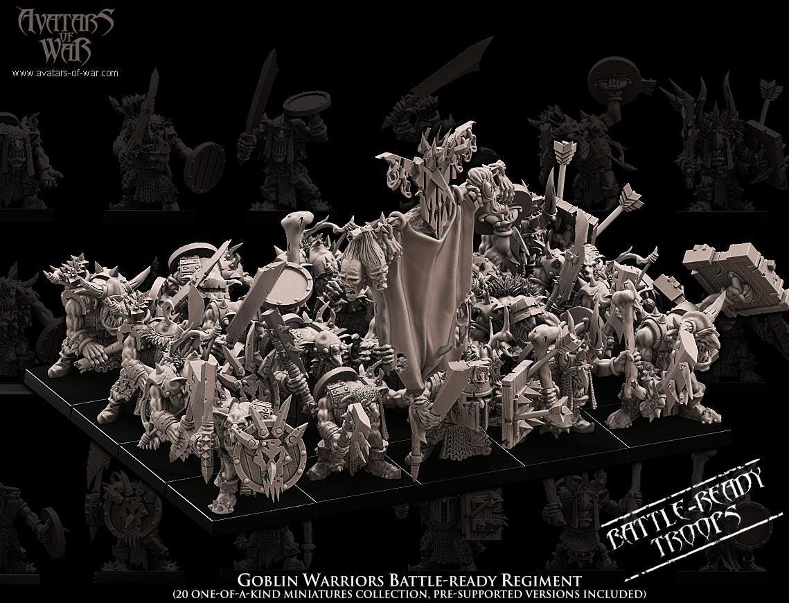 Avatars of War Goblin Warriors Regiment - Fantasy / D&D (Custom Order) - product image 2 of 4