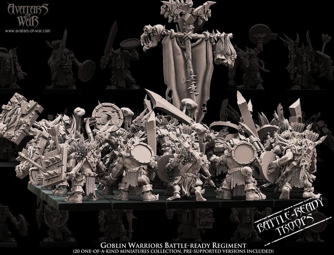 Avatars of War Goblin Warriors Regiment - Fantasy / D&D (Custom Order) - product image 3 of 4