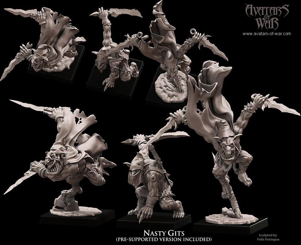 Avatars of War Goblin Nasty Gits - Fantasy / D&D (Custom Order) - product image